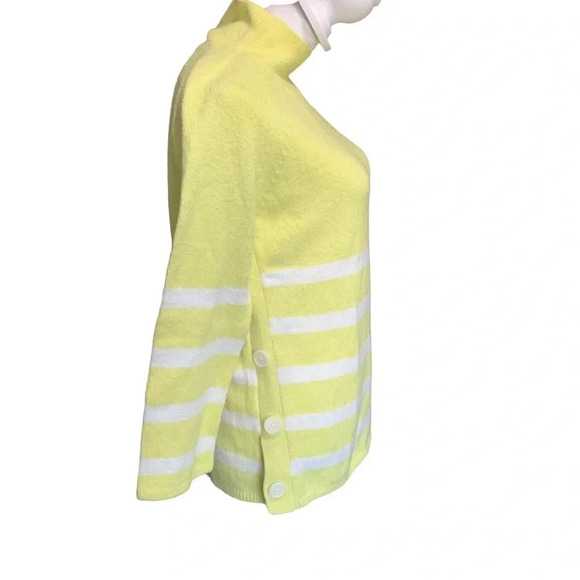 Loft Yellow Striped Women Sweater sz Small, NWT - Picture 4 of 8
